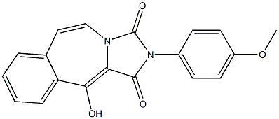 11-Hydroxy-2-(4-methoxyphenyl)-1H-imidazo[5,1-b][3]benzazepine-1,3(2H)-dione Struktur