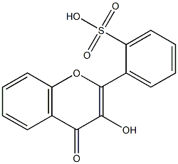 3-Hydroxy-2'-sulfoflavone Struktur