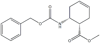 (1S,2R)-2-(Benzyloxycarbonylamino)-4-cyclohexene-1-carboxylic acid methyl ester Struktur