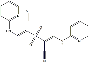 2,2'-Sulfonylbis[(E)-3-(2-pyridyl)aminopropenenitrile] Struktur