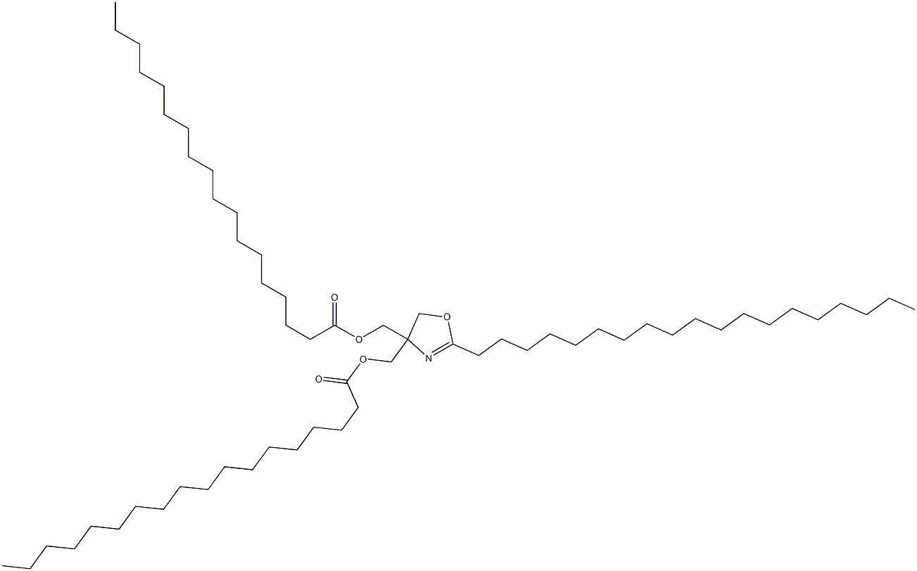 2-Nonadecyl-2-oxazoline-4,4-dimethanol dioctadecanoate Struktur