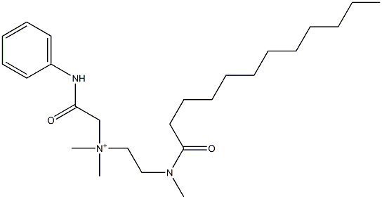 N,N-Dimethyl-N-[2-[methyl(1-oxododecyl)amino]ethyl]-2-oxo-2-(phenylamino)ethanaminium Struktur