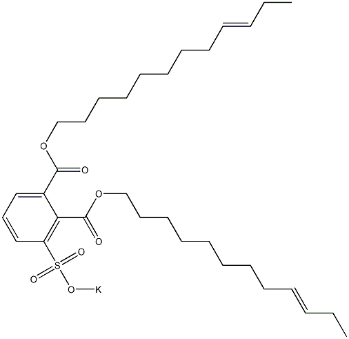 3-(Potassiosulfo)phthalic acid di(9-dodecenyl) ester Struktur