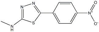 5-(4-Nitrophenyl)-N-methyl-1,3,4-thiadiazol-2-amine Struktur