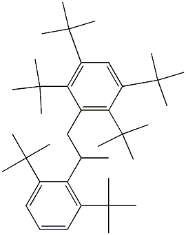 1-(2,3,5,6-Tetra-tert-butylphenyl)-2-(2,6-di-tert-butylphenyl)propane Struktur