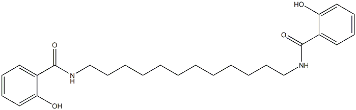 N,N'-(Dodecane-1,12-diyl)bis(2-hydroxybenzamide) Struktur