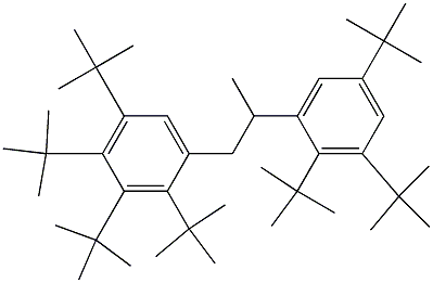 1-(2,3,4,5-Tetra-tert-butylphenyl)-2-(2,3,5-tri-tert-butylphenyl)propane Struktur