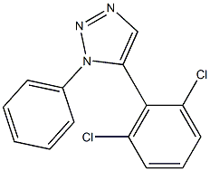 1-Phenyl-5-(2,6-dichlorophenyl)-1H-1,2,3-triazole Struktur