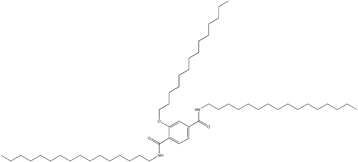 2-(Tetradecyloxy)-N,N'-dihexadecylterephthalamide Struktur