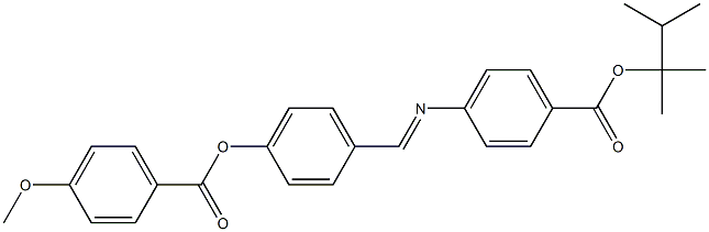 4-[4-(4-Methoxybenzoyloxy)benzylideneamino]benzoic acid (1,1,2-trimethylpropyl) ester Struktur