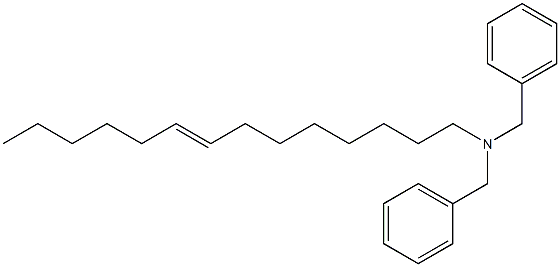 (8-Tetradecenyl)dibenzylamine Struktur