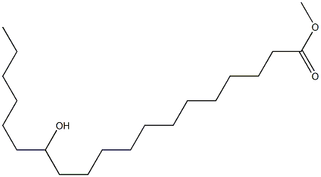 13-Hydroxynonadecanoic acid methyl ester Struktur