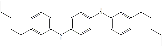 N,N'-Bis(3-pentylphenyl)-p-phenylenediamine Struktur