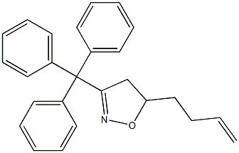 3-Triphenylmethyl-5-(3-butenyl)-2-isoxazoline Struktur