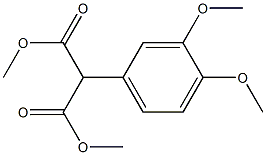 (3,4-Dimethoxyphenyl)malonic acid dimethyl ester Struktur