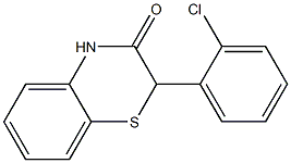 2-(2-Chlorophenyl)-2H-1,4-benzothiazin-3(4H)-one Struktur