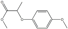 2-(4-Methoxyphenoxy)propanoic acid methyl ester Struktur