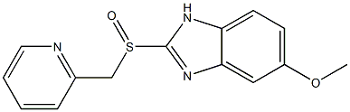 5-Methoxy-2-[[(2-pyridyl)methyl]sulfinyl]-1H-benzimidazole Struktur