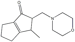 3,4,5,6-Tetrahydro-3-methyl-2-(morpholinomethyl)pentalen-1(2H)-one Struktur