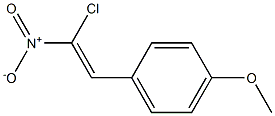 4-Methoxy-1-(2-chloro-2-nitrovinyl)benzene Struktur