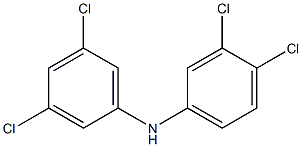 3,4-Dichlorophenyl 3,5-dichlorophenylamine Struktur