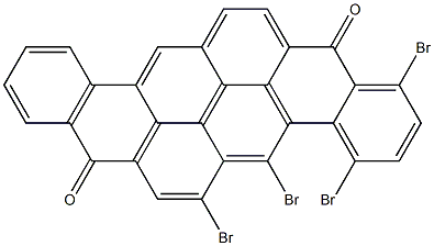 1,4,5,6-Tetrabromo-8,16-pyranthrenedione Struktur