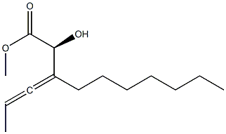 (2S,3R)-2-Hydroxy-3-heptyl-3,4-hexadienoic acid methyl ester Struktur