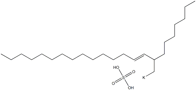 Sulfuric acid 2-heptyl-3-heptadecenyl=potassium ester salt Struktur