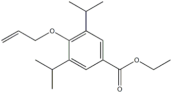 4-(Allyloxy)-3,5-diisopropylbenzoic acid ethyl ester Struktur