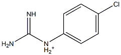 1-[4-Chlorophenyl]guanidinium Struktur