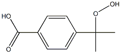 p-(1-Hydroperoxy-1-methylethyl)benzoic acid Struktur