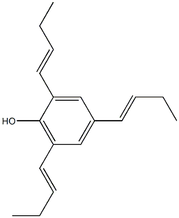 2,4,6-Tri(1-butenyl)phenol Struktur