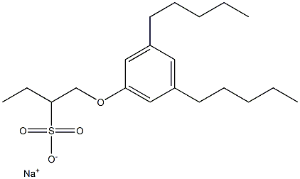 1-(3,5-Dipentylphenoxy)butane-2-sulfonic acid sodium salt Struktur