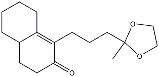 4,4a,5,6,7,8-Hexahydro-1-[3-(2-methyl-1,3-dioxolan-2-yl)propyl]naphthalen-2(3H)-one Struktur