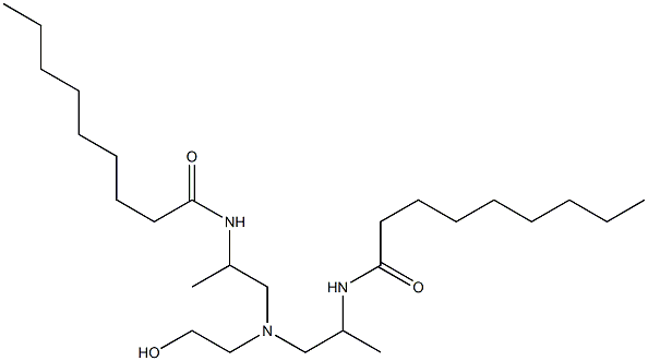 N,N'-[2-Hydroxyethyliminobis(1-methyl-2,1-ethanediyl)]bis(nonanamide) Struktur