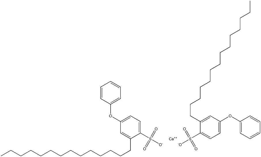 Bis(4-phenoxy-2-tetradecylbenzenesulfonic acid)calcium salt Struktur