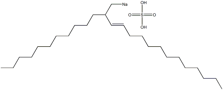 Sulfuric acid 2-undecyl-3-pentadecenyl=sodium ester salt Struktur