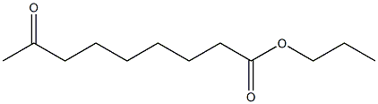 8-Oxononanoic acid propyl ester Struktur