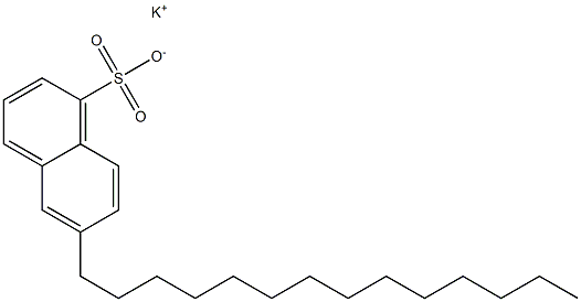 6-Tetradecyl-1-naphthalenesulfonic acid potassium salt Struktur