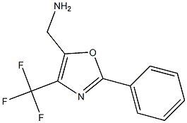 2-Phenyl-4-(trifluoromethyl)-5-aminomethyloxazole Struktur