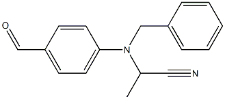 4-[N-(1-Cyanoethyl)-N-benzylamino]benzaldehyde Struktur