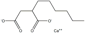 2-Hexylsuccinic acid calcium salt Struktur