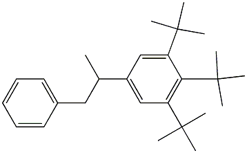 2-(3,4,5-Tri-tert-butylphenyl)-1-phenylpropane Struktur