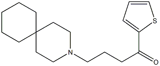 4-(3-Azaspiro[5.5]undec-3-yl)-1-(2-thienyl)-1-butanone Struktur