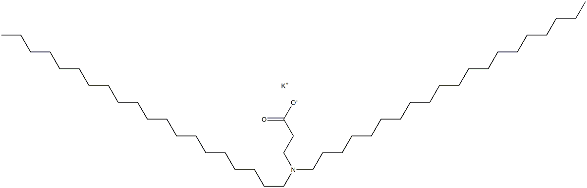 3-(Diicosylamino)propanoic acid potassium salt Struktur