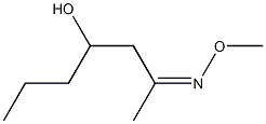 2-Methoxyiminoheptan-4-ol Struktur