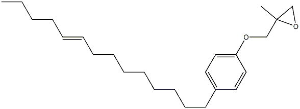 4-(9-Tetradecenyl)phenyl 2-methylglycidyl ether Struktur