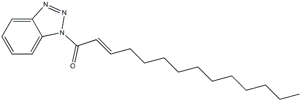 1-(2-Tetradecenoyl)-1H-benzotriazole Struktur