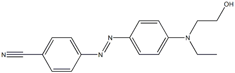 4-[(2-Hydroxyethyl)(ethyl)amino]-4'-cyanoazobenzene Struktur