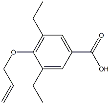 4-(Allyloxy)-3,5-diethylbenzoic acid Struktur